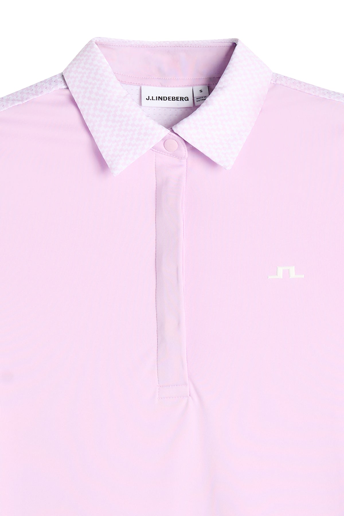 J.Lindeberg Cara Polo Print Orchid Bouquet – vestibilità e movimento