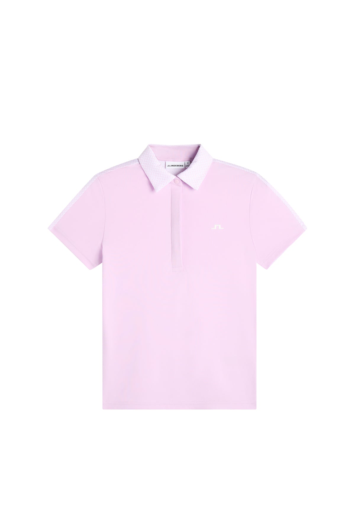 J.Lindeberg Cara Polo Print Orchid Bouquet – vista frontale e vestibilità
