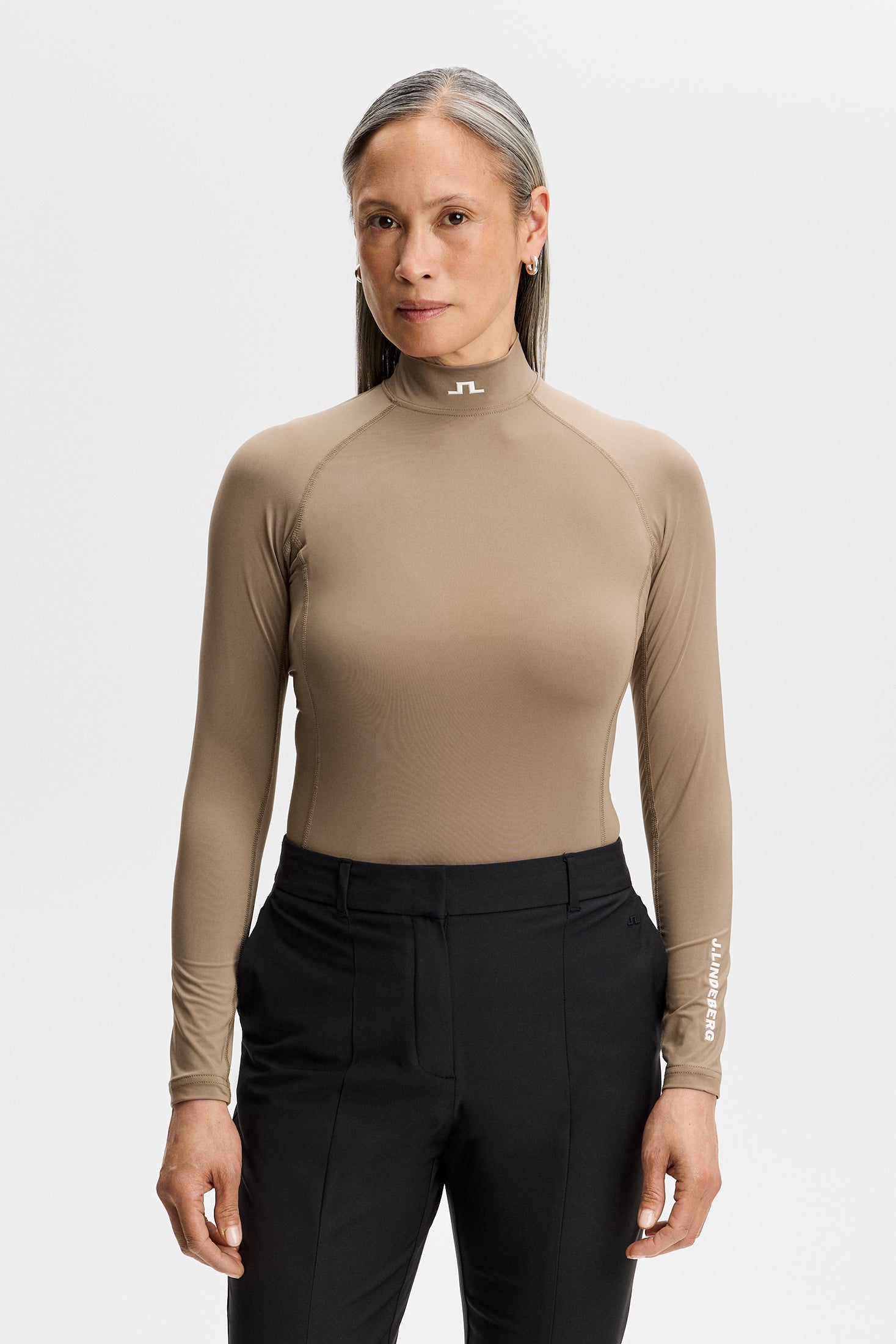 J.Lindeberg Ella Compression Top Brindle - vista dettaglio