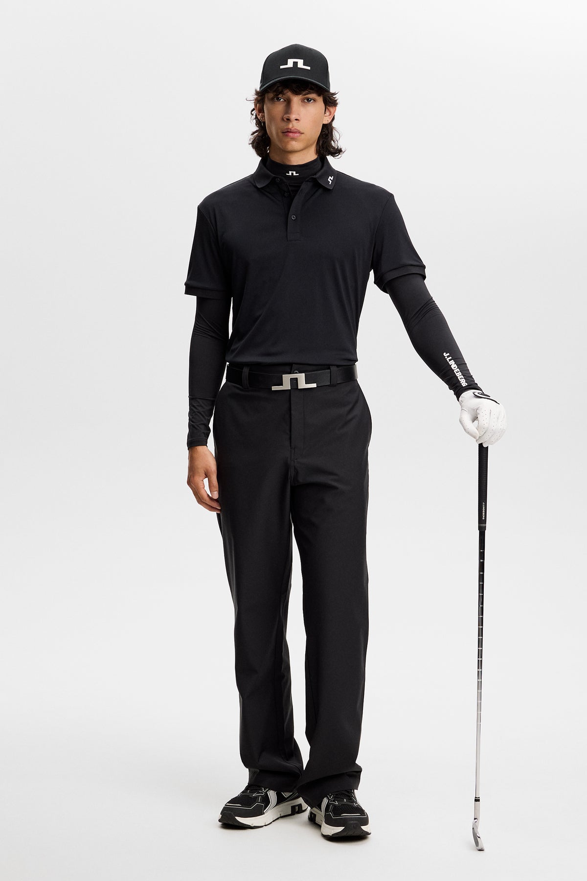 J.Lindeberg KV Polo Brindle - vestibilità regolare, colletto e costruzione della pattina