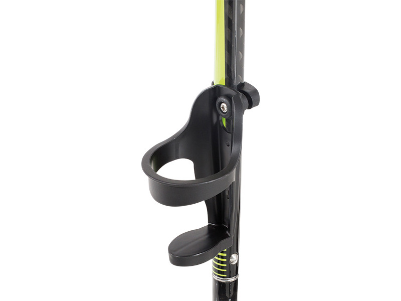 JuCad Bottle Support montato sul telaio del trolley, nero