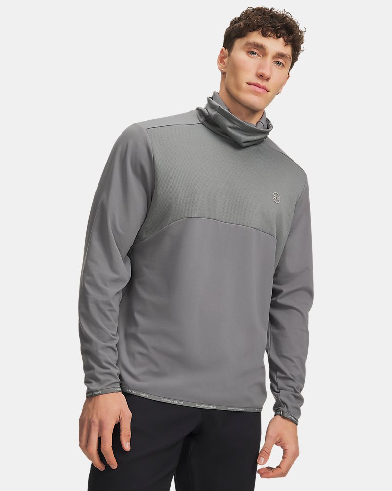 Under Armour Drive Funnel Neck – vista frontale, verde argilla