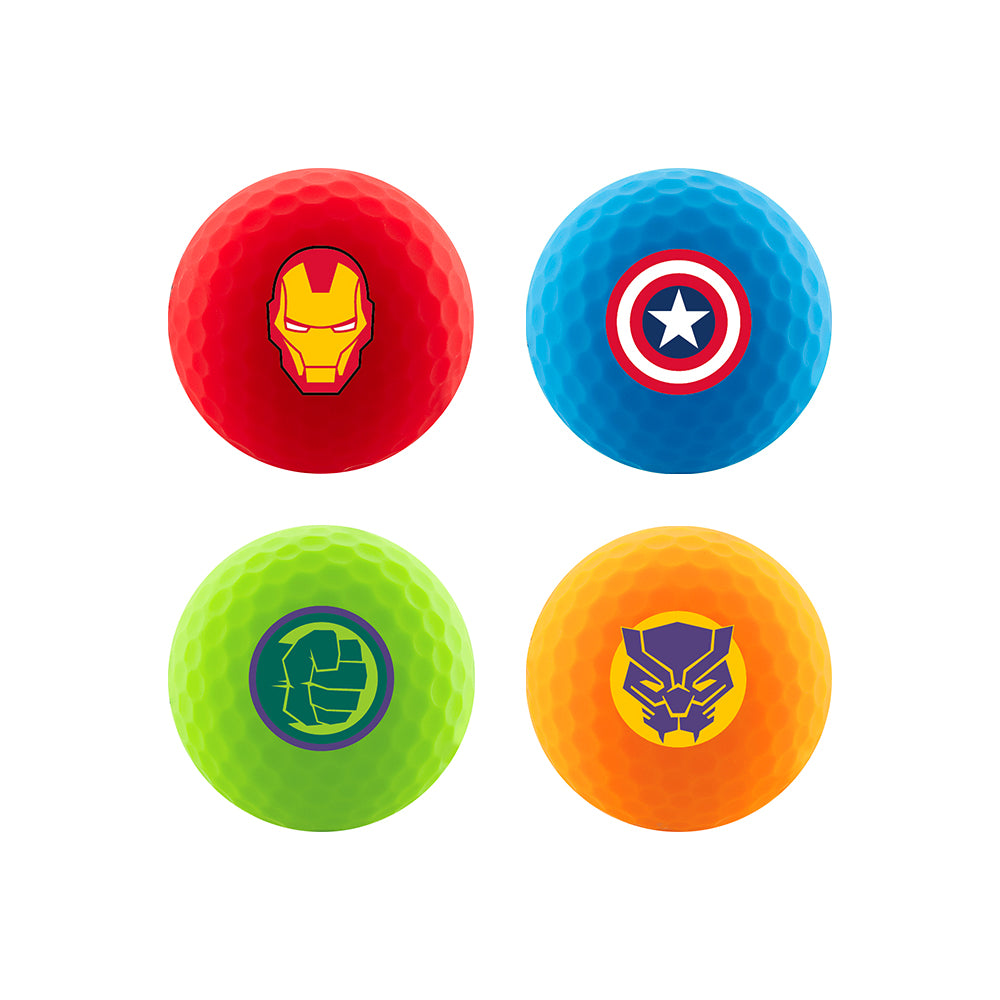 Palline da golf Volvik Vimat Avengers in quattro colori di eroi