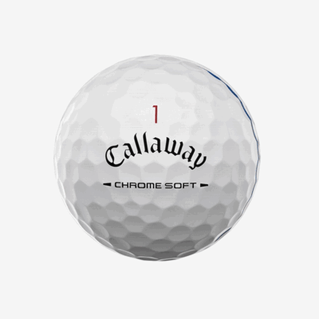 Callaway Chrome Soft 2026 — animazione della tecnologia Tour Fast Mantle